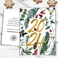 Business Gold 2025 Festive Christmas Pine Bough
