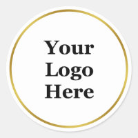 Business Gold and White Your Logo Here Template