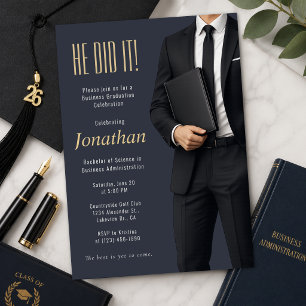 Business Graduation Celebration Invitation