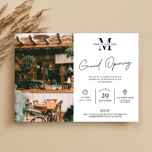 Business Grand Opening Minimalist Modern Photo Invitation