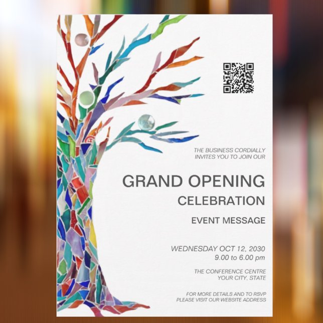 Business Grand Opening QR Code Invitation (Creator Uploaded)