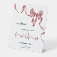 Business Grand Opening Ribbon Logo Welcome