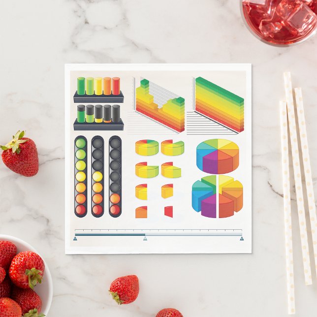 Business Graphs Paper Napkins (Creator Uploaded)