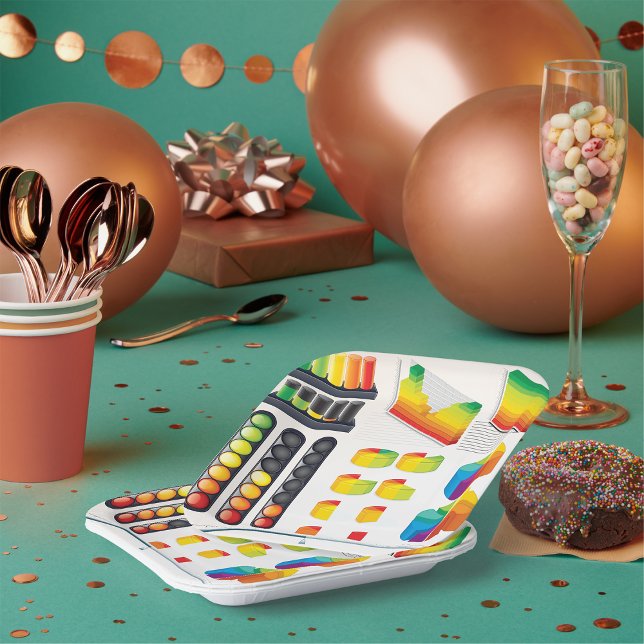 Business Graphs Paper Plates (Creator Uploaded)