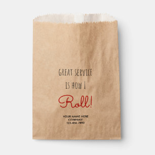 Business Great Service is How I Roll Favour Bag