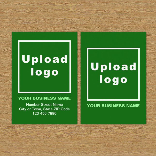 Business Green Enclosure Card (Build brand name awareness. Your business brand on green enclosure card.)