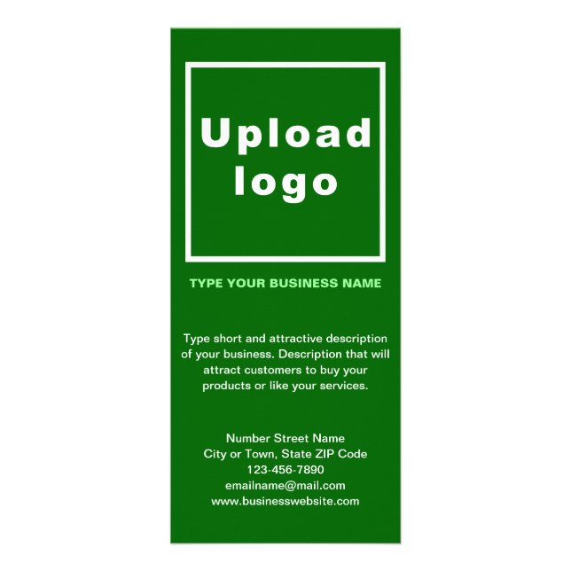 Business Green Rack Card (Front)