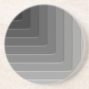 Business grey monochrome coaster