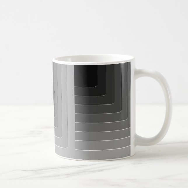 Business grey monochrome coffee mug (Right)
