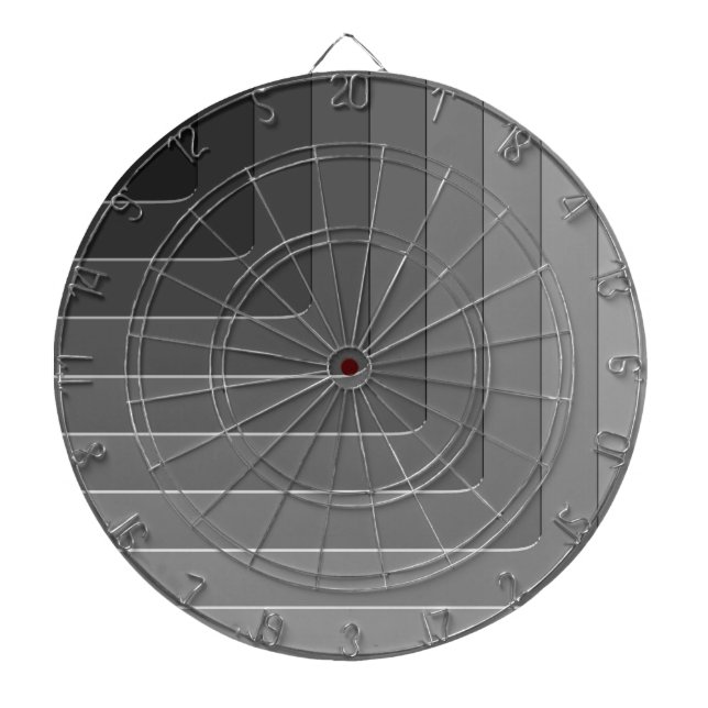 Business grey monochrome dartboard (Front)