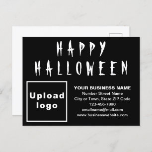 Business Halloween Black Holiday Postcard