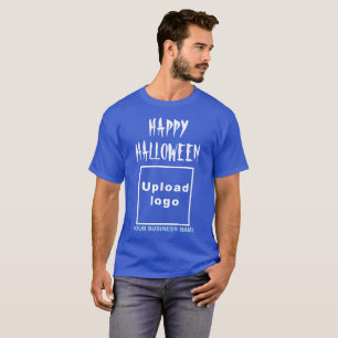 Business Halloween Greeting on Deep Royal Blue T-Shirt