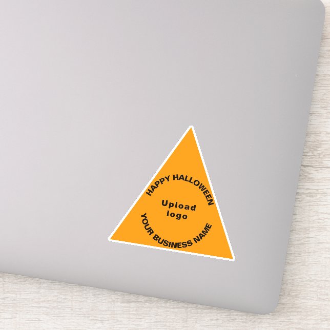 Business Halloween Orange Colour Triangle Vinyl (Detail)
