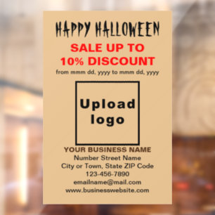 Business Halloween Sale on Light Brown