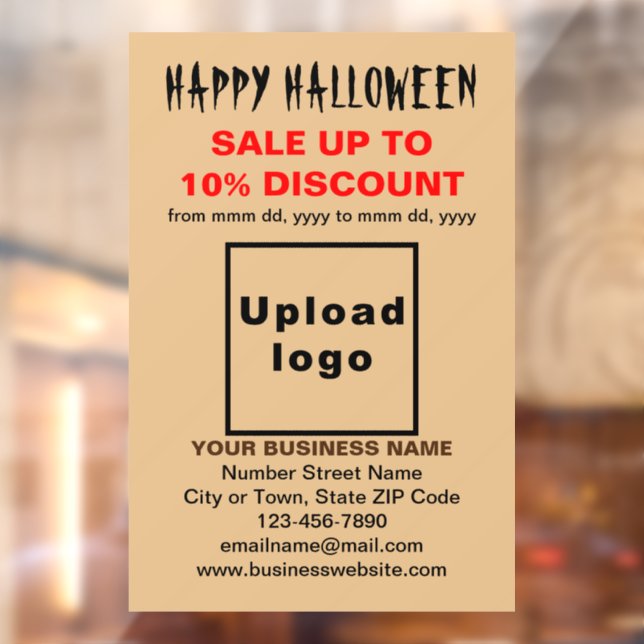 Business Halloween Sale on Light Brown (Sheet 2)