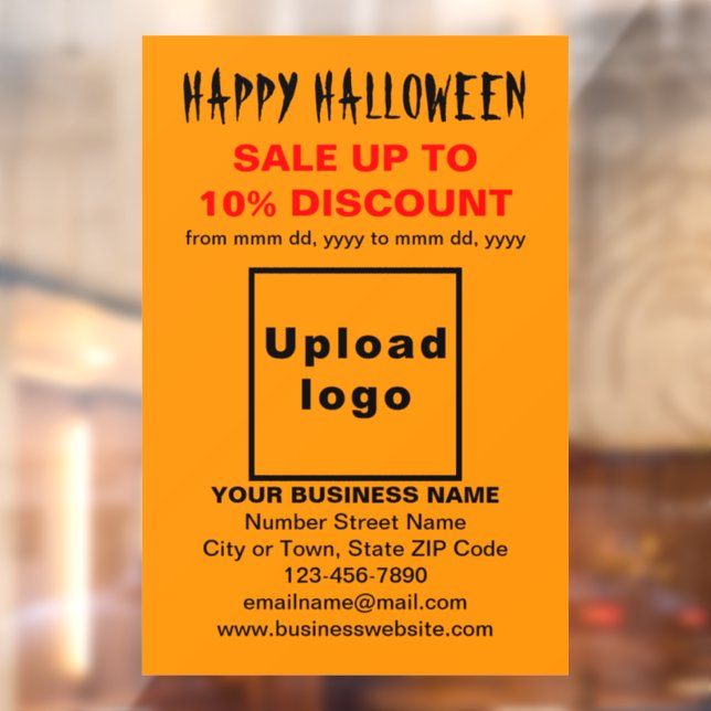 Business Halloween Sale on Orange Colour (Sheet 2)
