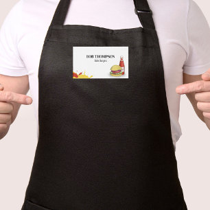 Business Hamburger Simple Employee Name Tag