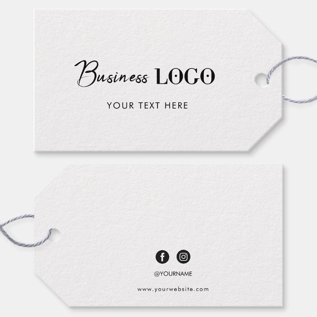 Business Hang Tag Clothing Swing Tags Social Media (Creator Uploaded)