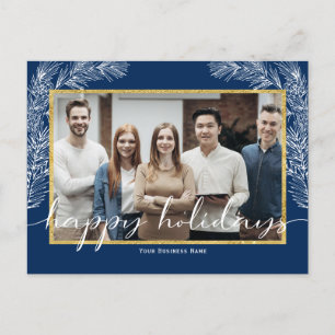 Business Happy Holiday with photo postcards