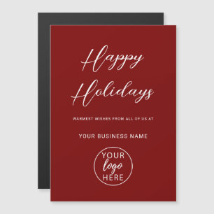 Business Happy Holidays Magnetic Card