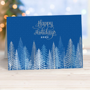 Business Happy Holidays   Winter Scene Holiday Card
