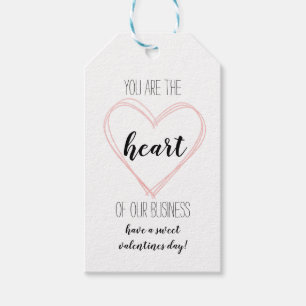 Business Heart Appreciation Client Customer Gift T Gift Tags