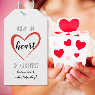 Business Heart Appreciation Client Customer Gift Tags