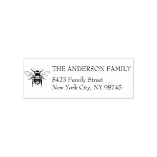 Business Honey Bee Personalised Self-inking Stamp