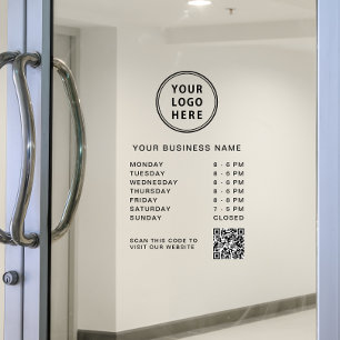 Business Hours Logo QR Code