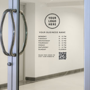 Business Hours Logo QR Code