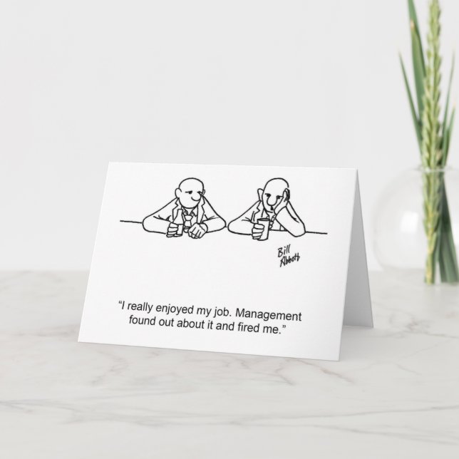 Business Humour Greeting Card (Front)
