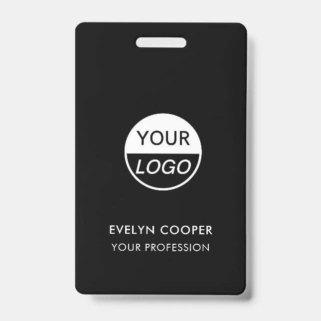 Business ID | Custom Logo Employee Staff Badge (Front)