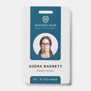 Business ID Logo Modern Custom Employee Staff Ba Badge