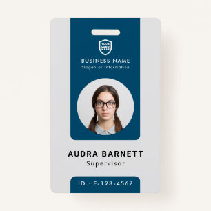 Business ID Logo Modern Custom Employee Staff Ba ID Badge