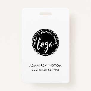 Business ID Logo Modern Custom Staff Employee ID Badge