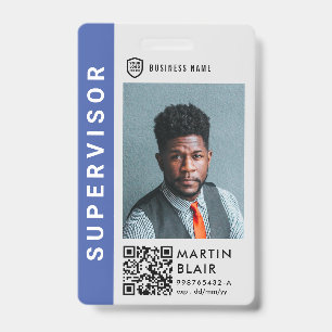 Business ID Logo   Modern Photo Employee Staff Bad Badge