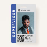 Business ID Logo | Modern Photo Employee Staff Bad