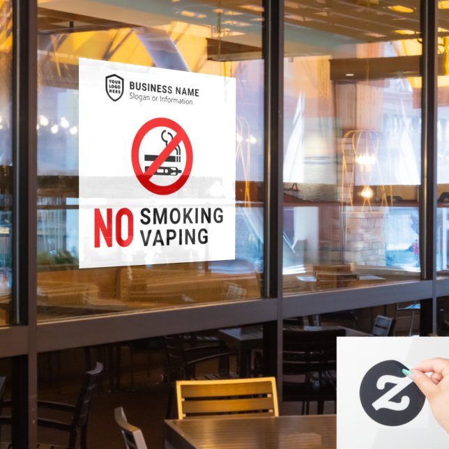 Business ID Logo | No Smoking Vaping (Restaurant Window)