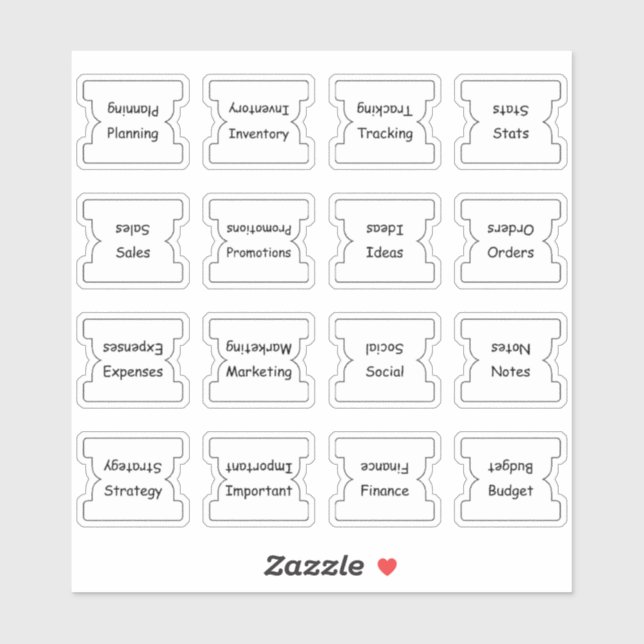 Business Index Tabs Binder Dividers Functional (Sheet)