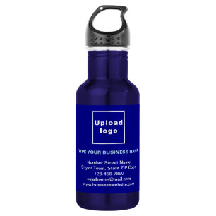 Business Information Blue 532 Ml Water Bottle