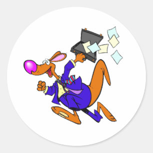 Business Kangaroo Sticker