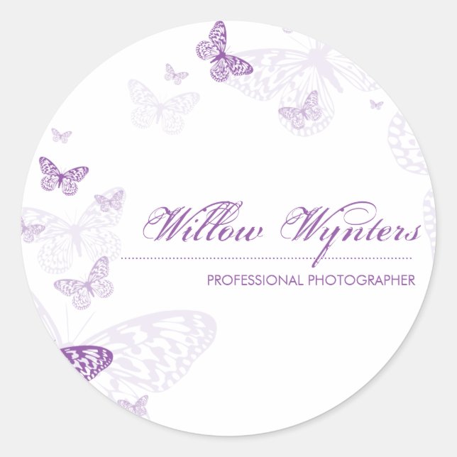 BUSINESS LABEL :: butterflies 3 (Front)