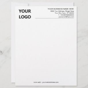 Business Letterhead with Name Logo Address Website