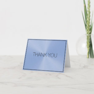 Business Light Blue Thank You Card