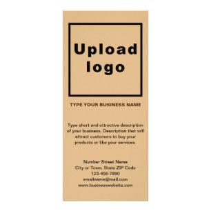 Business Light Brown Rack Card