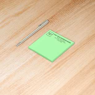 Business Light Green Square post it note