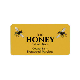 Business Local Honey Jar Label