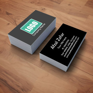 Business logo, address and contact personalised business card