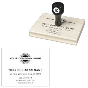 Business   Logo Address Company Name Professional  Rubber Stamp