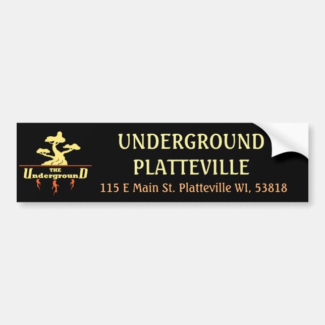 Business Logo and Address Bumper Sticker (Front)